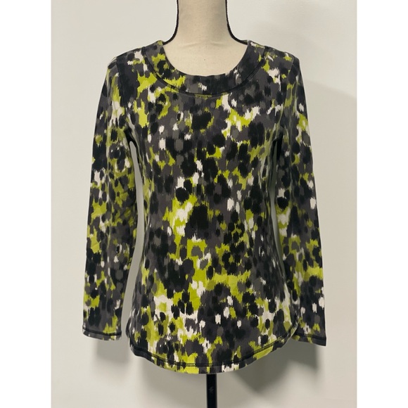 D & Co. Active Tops - D & Co. Active Sweatshirt Black & Green Size XXS